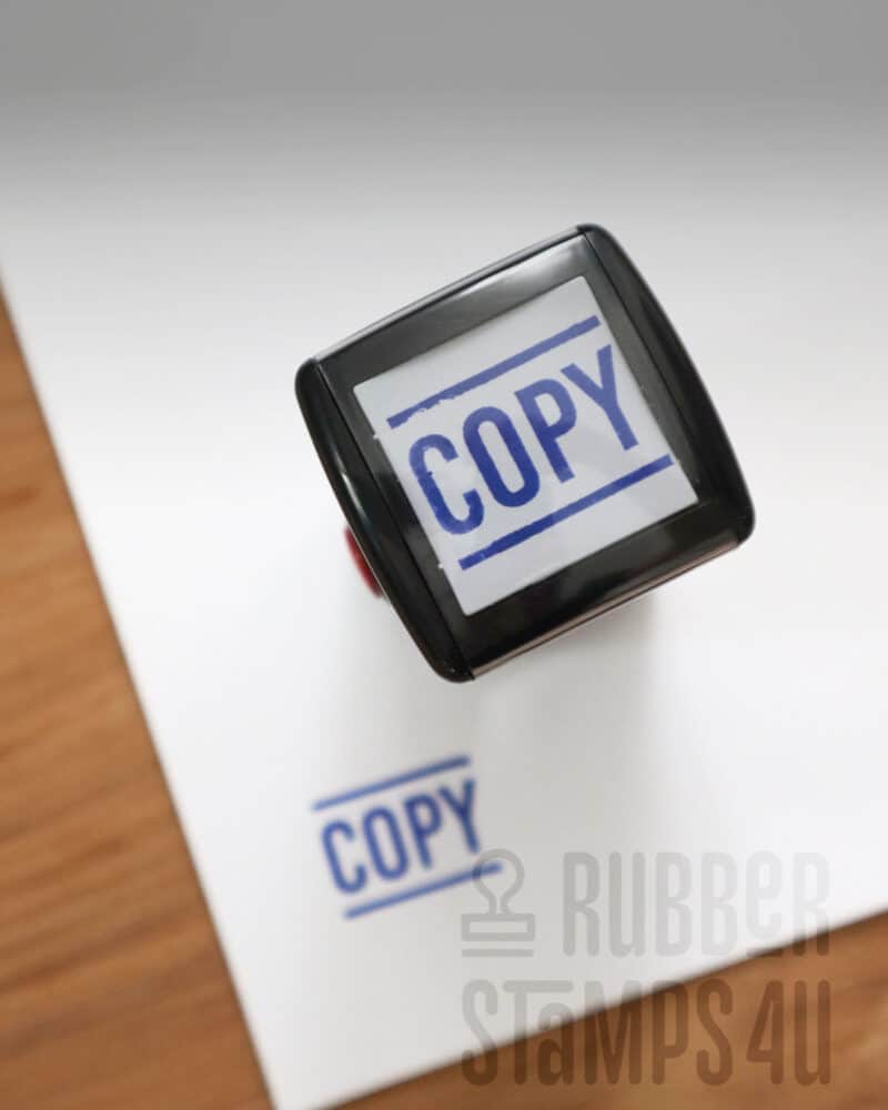 Copy self inking stamp