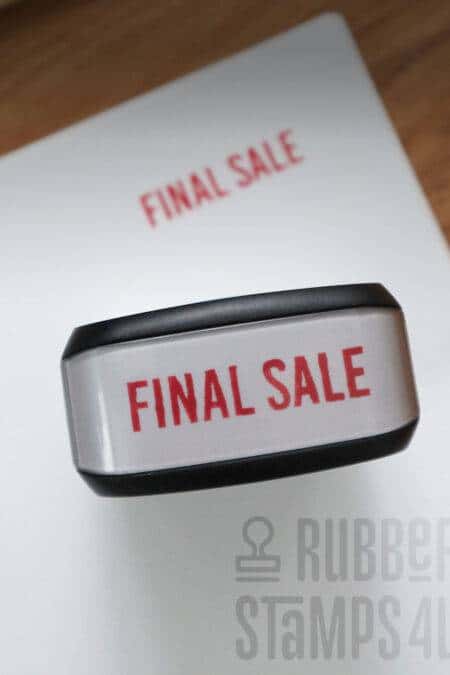 final sale stamp