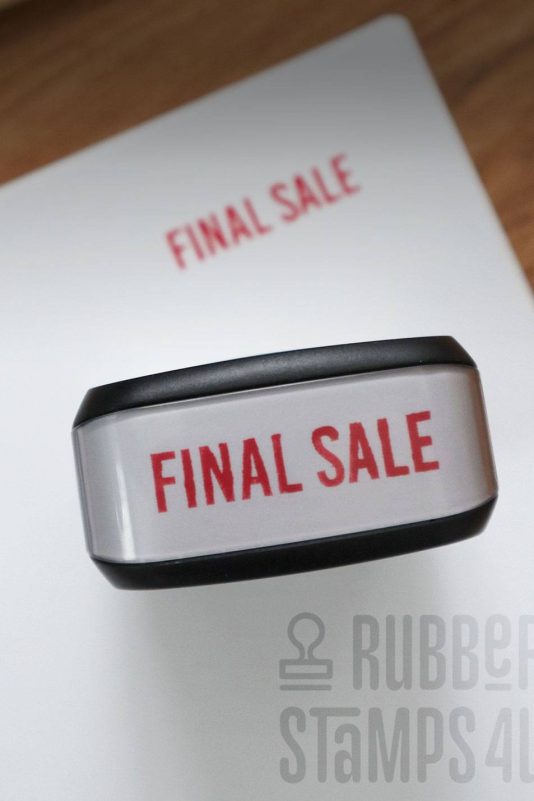 final sale self inking stamp