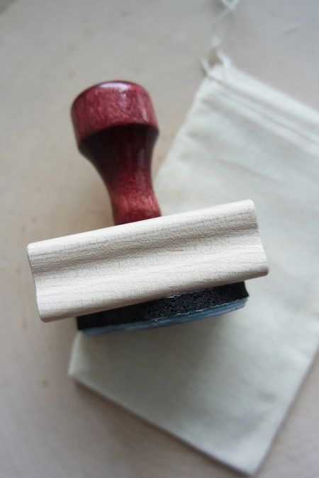 wood stamp with handle