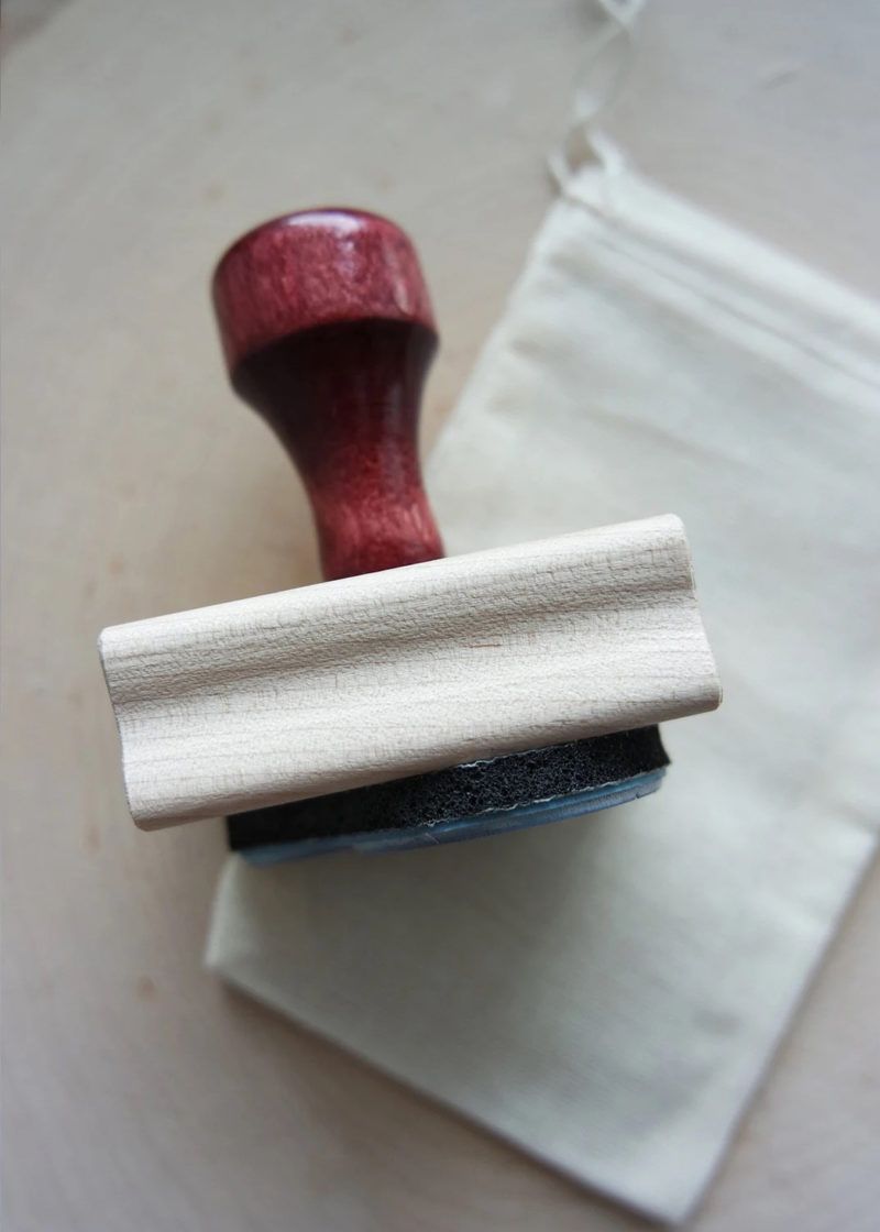 wood stamp with handle
