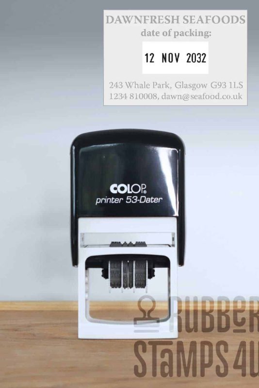 Colop Printer 53 Dater Self Inking Stamp