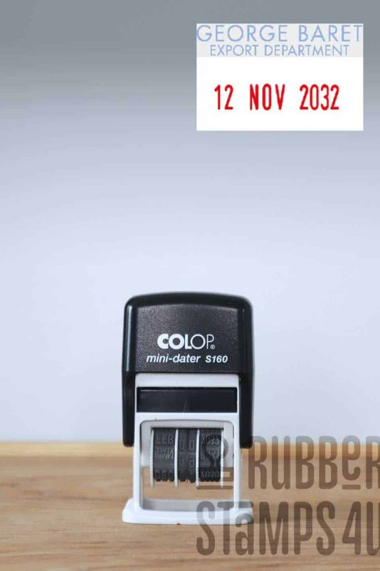 Colop Mini Dater Self Inking Stamp S160