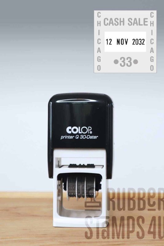 Colop Printer Q 30 Dater Self Inking Stamp