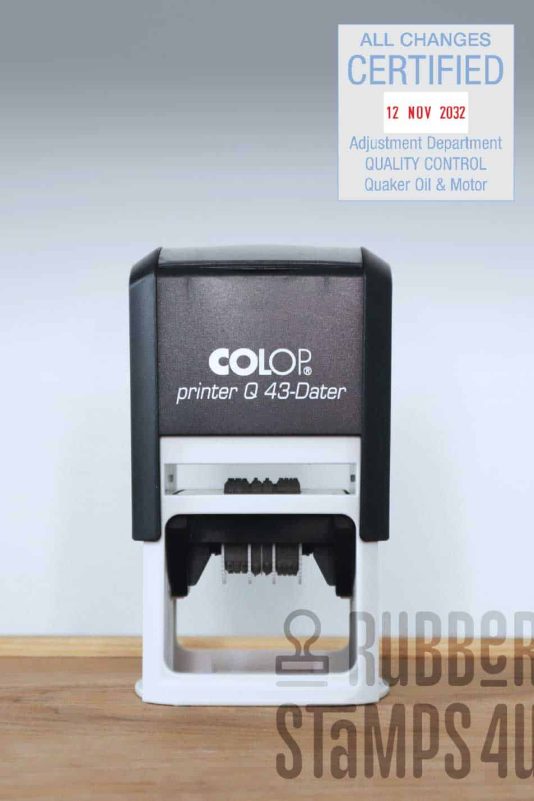 Colop Printer Q 43 Dater Self Inking Stamp