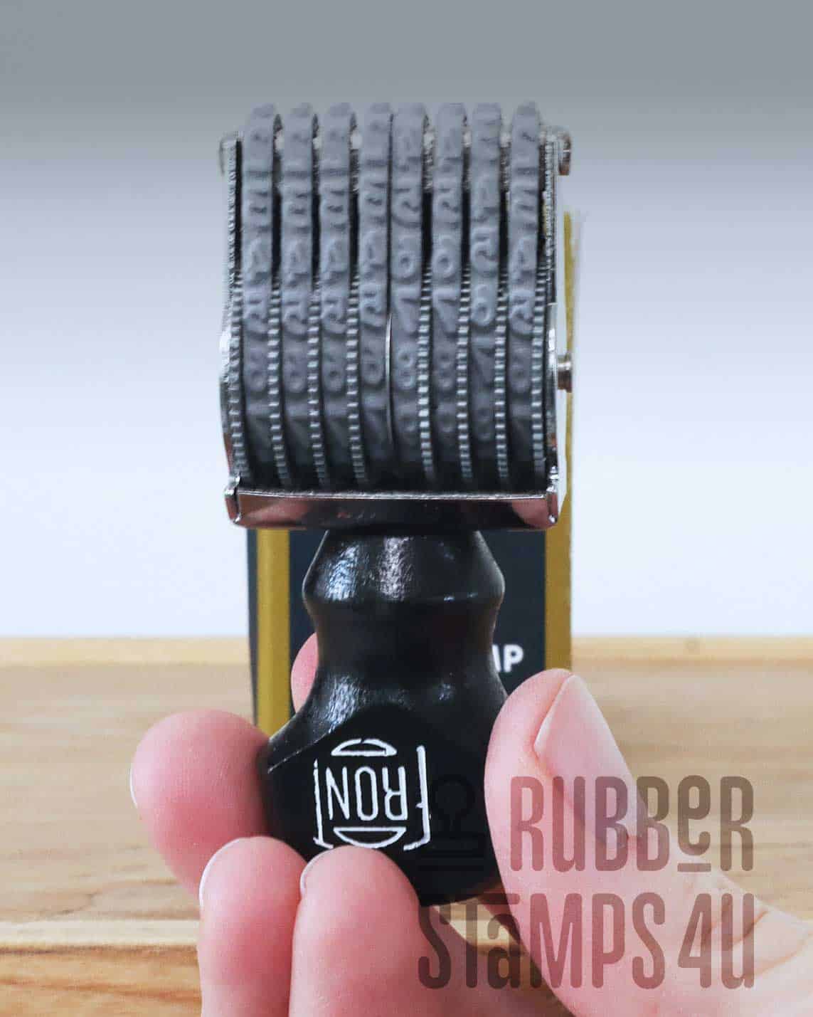 Pullman Band Stamp Alpha Numeric 8 Bands Rubber Stamps 4U
