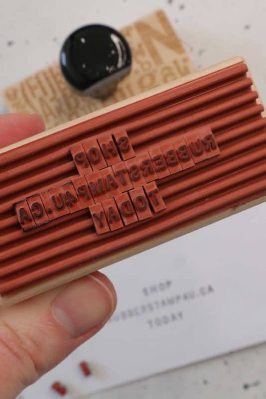 DIY Rubber Stamp for Messages