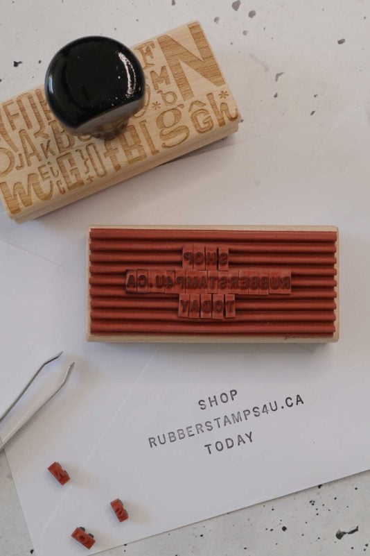 DIY Rubber Stamp for Messages