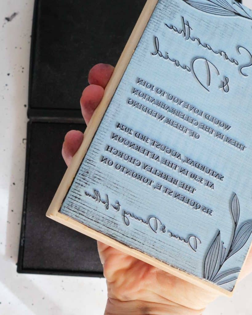 how to ink a rubber stamp properly