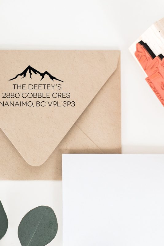 Custom Return Address Rubber Stamp - Mountain View