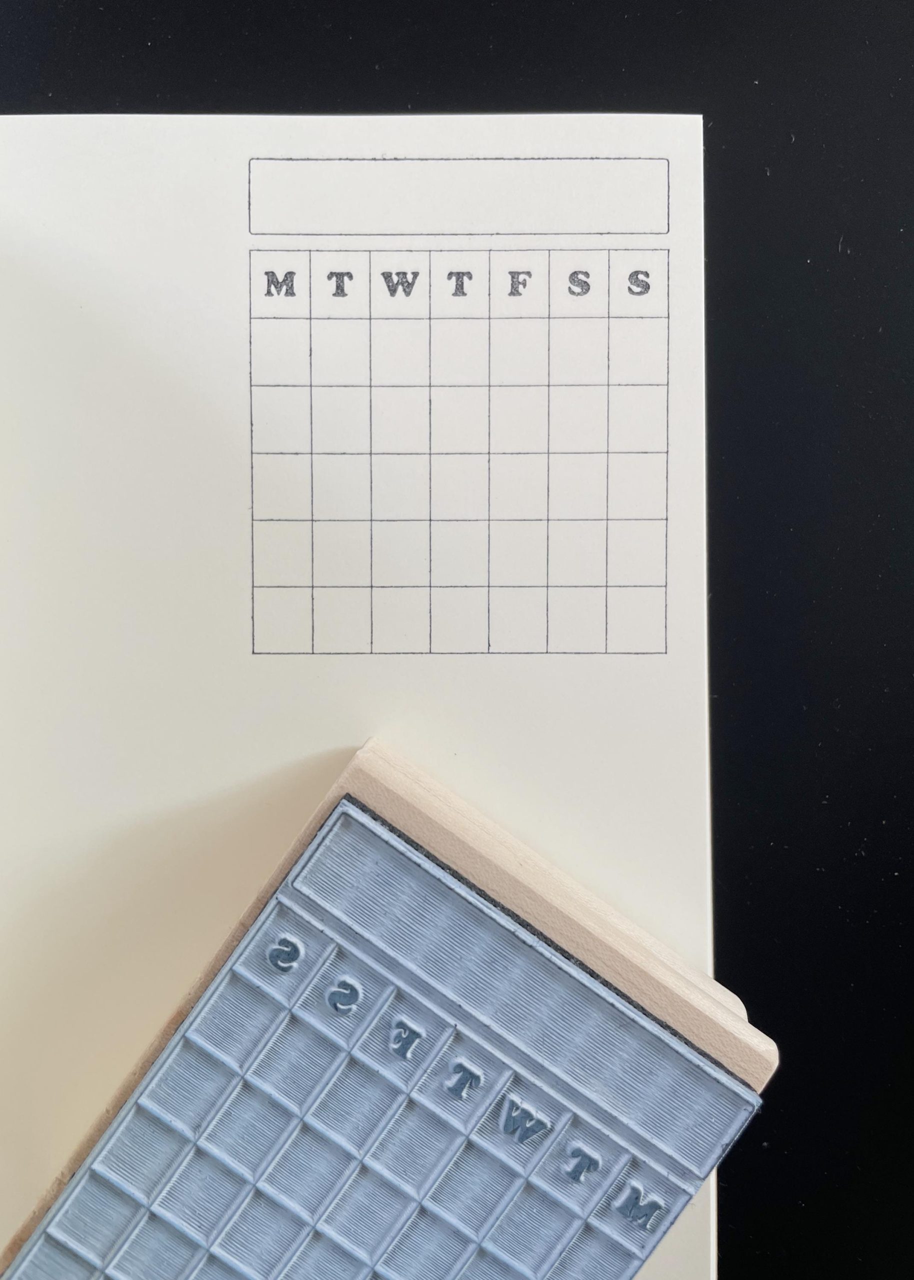 Monthly Habit Tracker Rubber Stamp for Bullet Journal - Image 3
