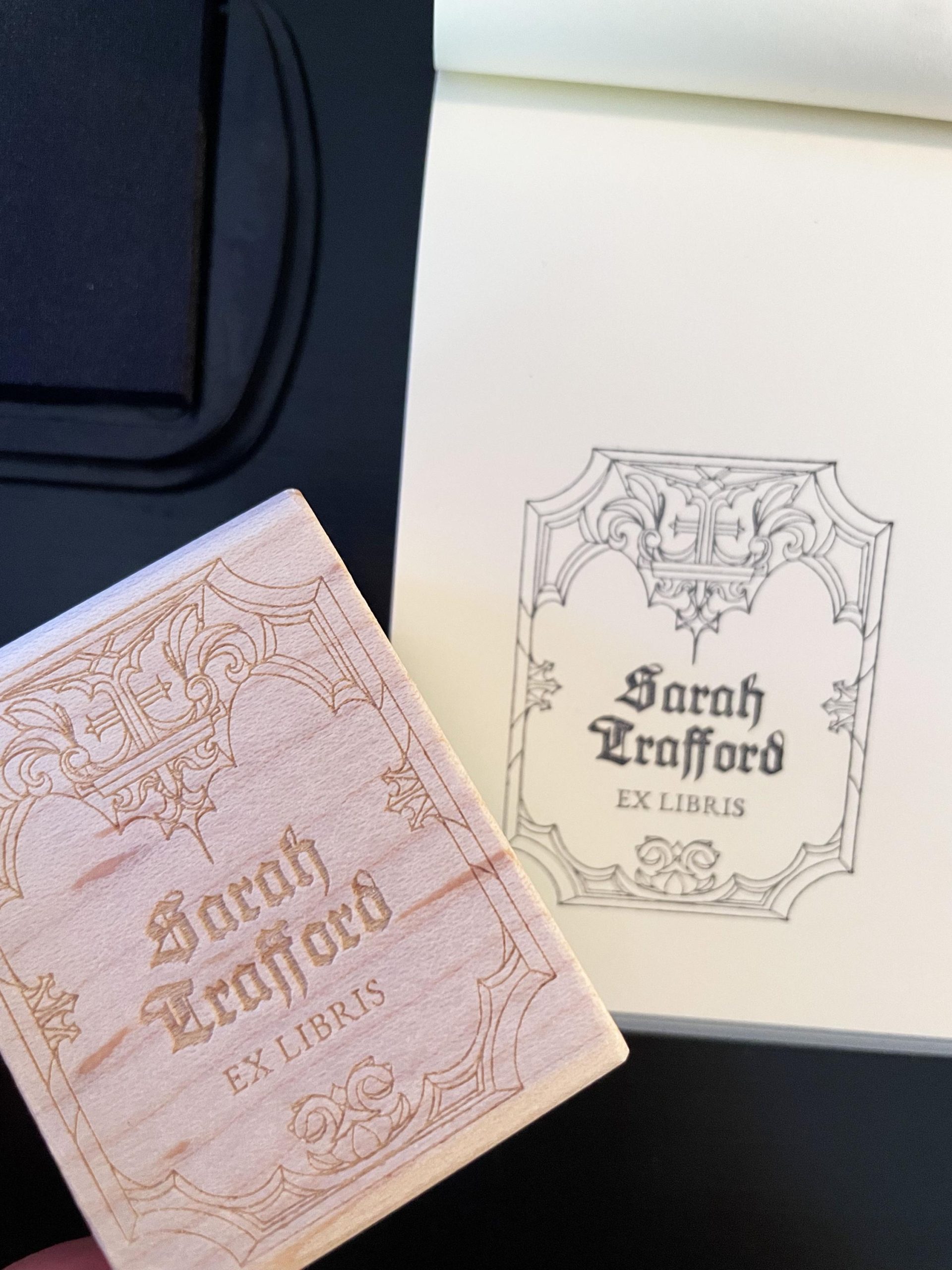 Personalized Gothic Cathedral Book Stamp - Ex Libris - Image 2