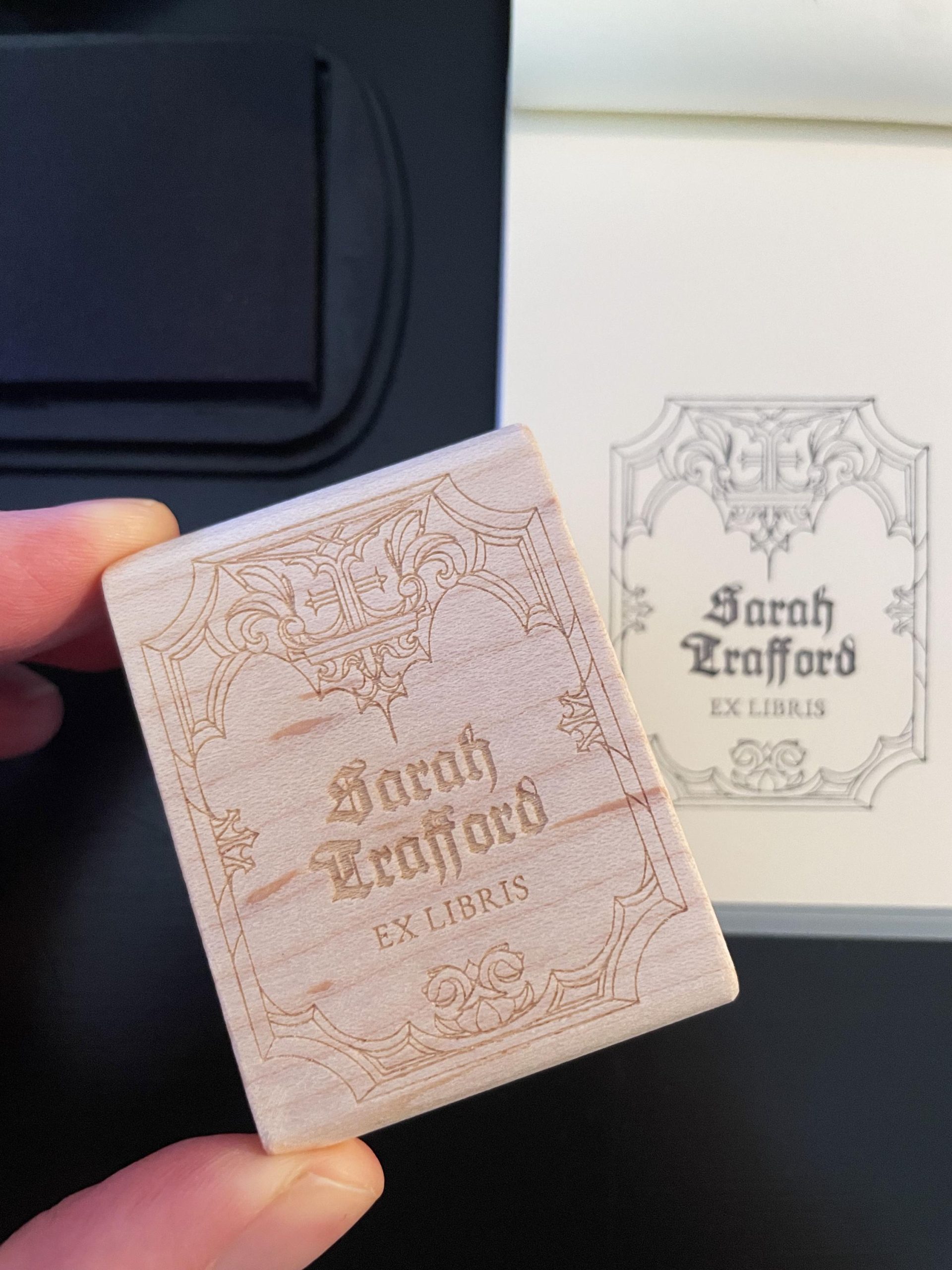 Personalized Gothic Cathedral Book Stamp - Ex Libris - Image 3